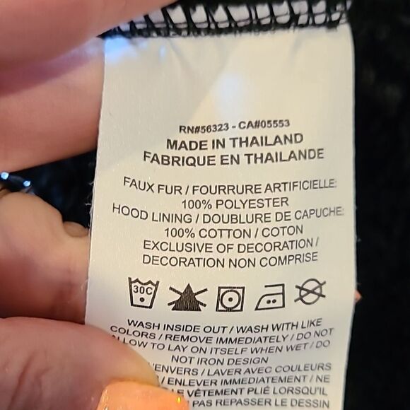 Nike women's fleece black and white cotton hooded‎ pullover size small - Picture 4 of 5